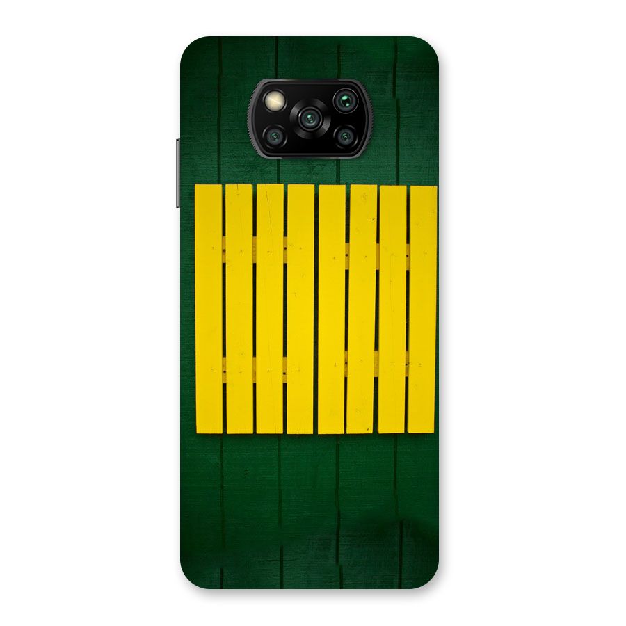 Yellow Fence Back Case for Poco X3