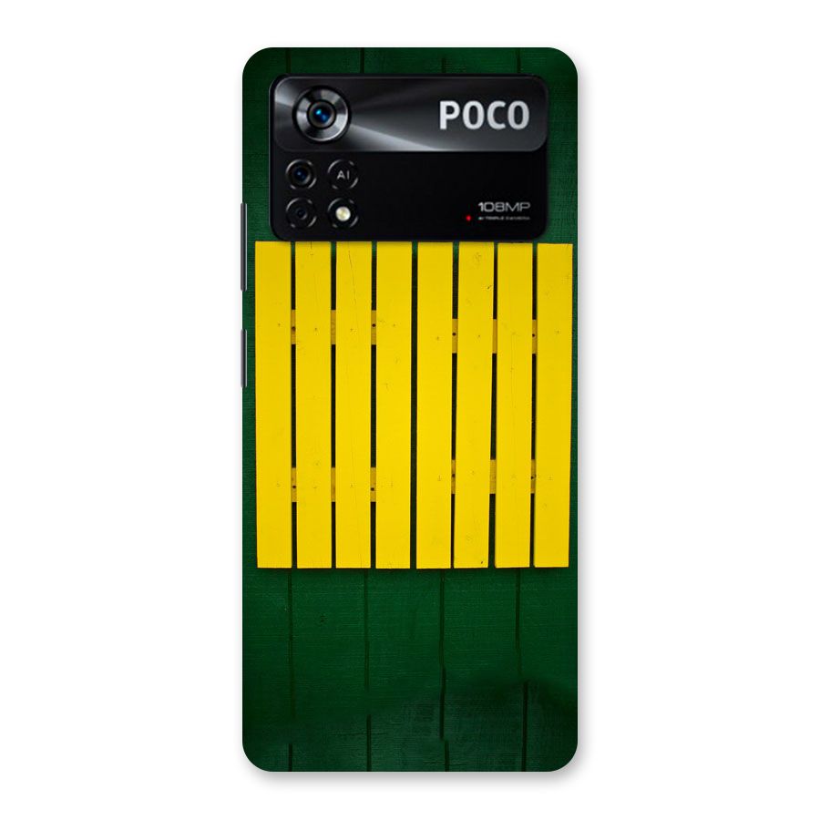 Yellow Fence Back Case for Poco X4 Pro 5G