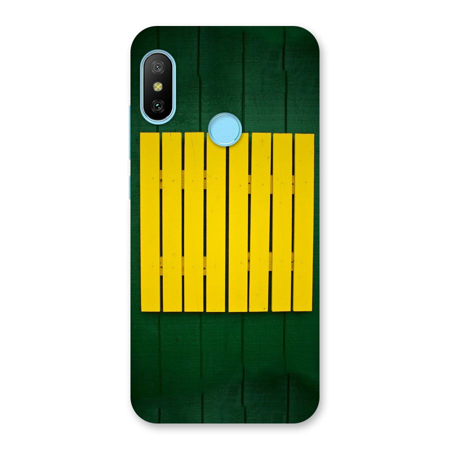 Yellow Fence Back Case for Redmi 6 Pro
