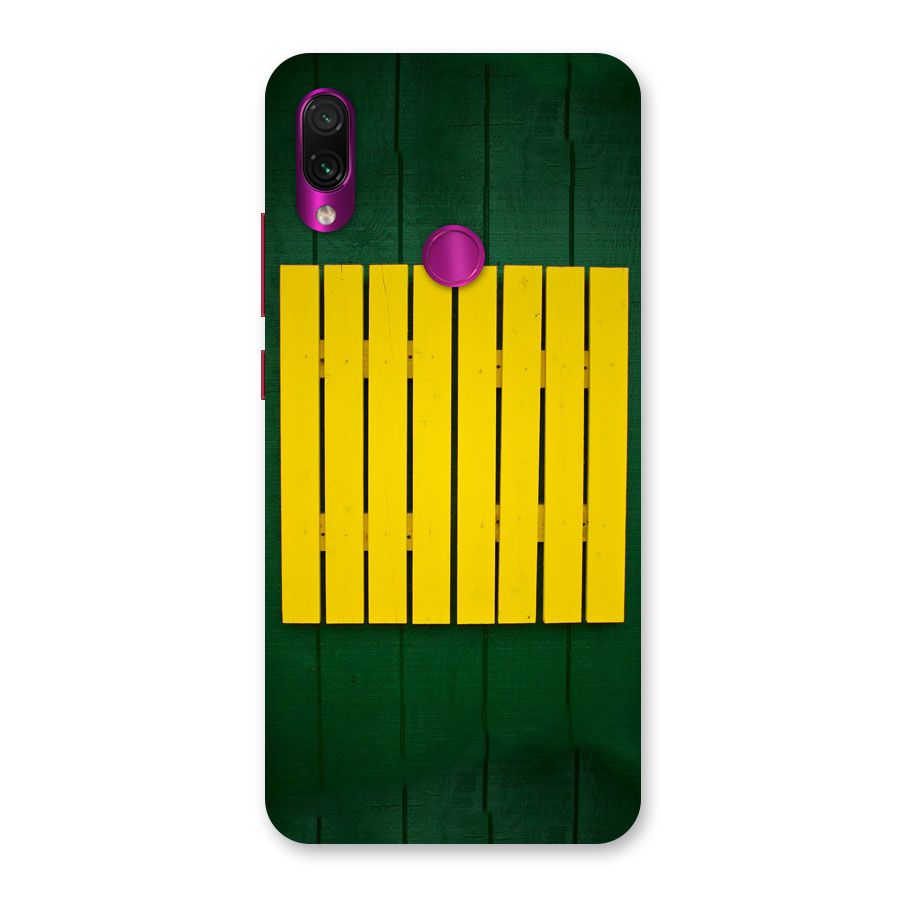 Yellow Fence Back Case for Redmi Note 7 Pro
