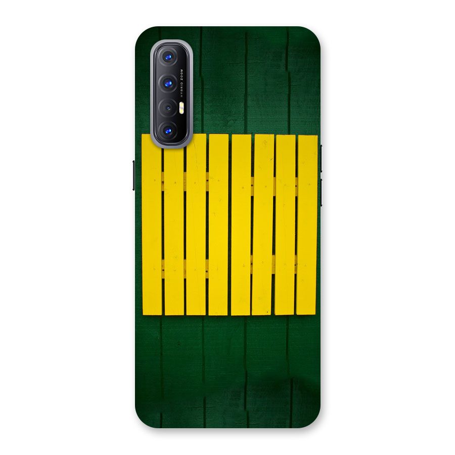 Yellow Fence Back Case for Reno3 Pro
