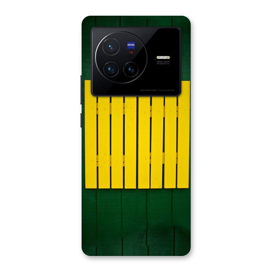 Yellow Fence Back Case for Vivo X80