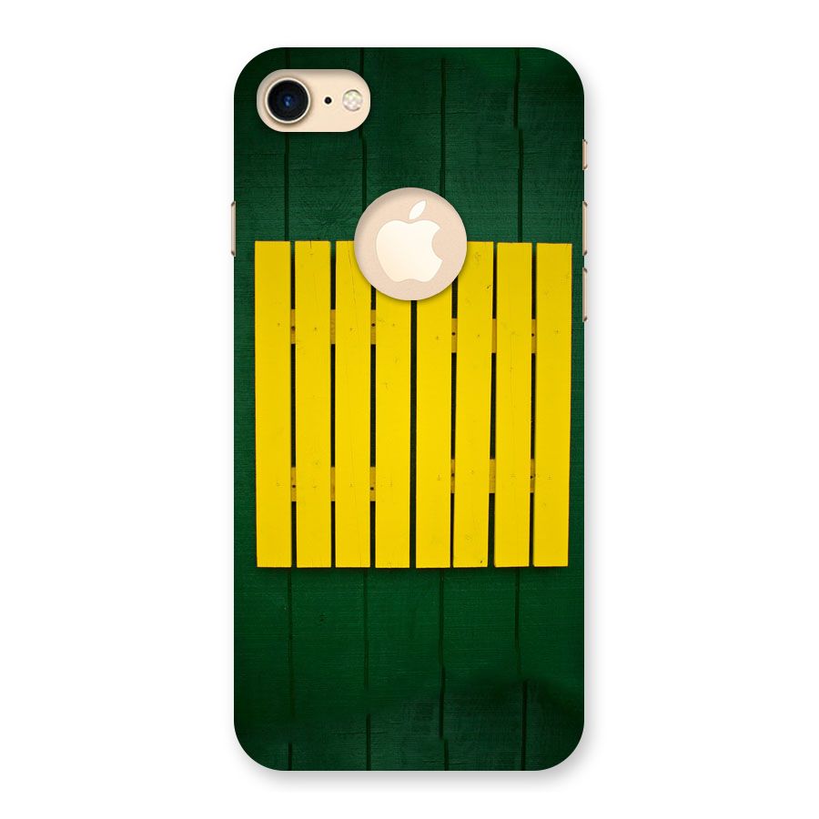 Yellow Fence Back Case for iPhone 7 Logo Cut