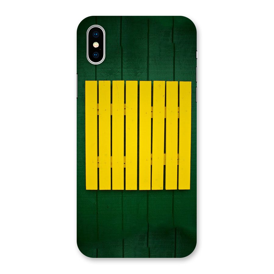 Yellow Fence Back Case for iPhone XS