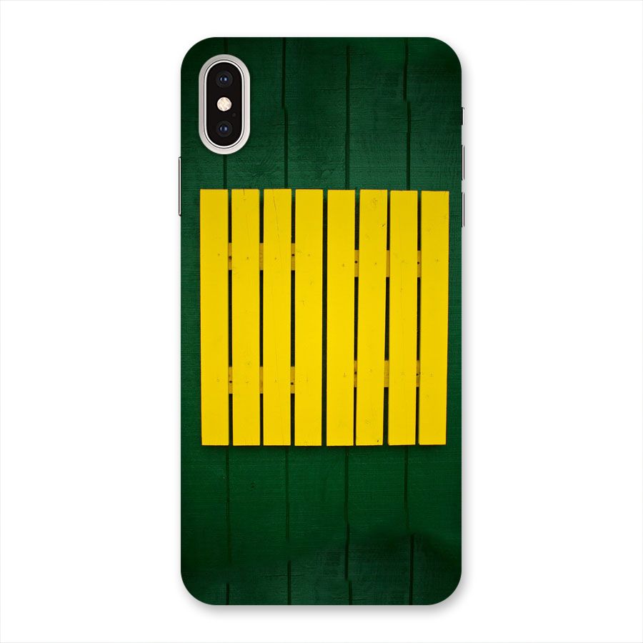 Yellow Fence Back Case for iPhone XS Max