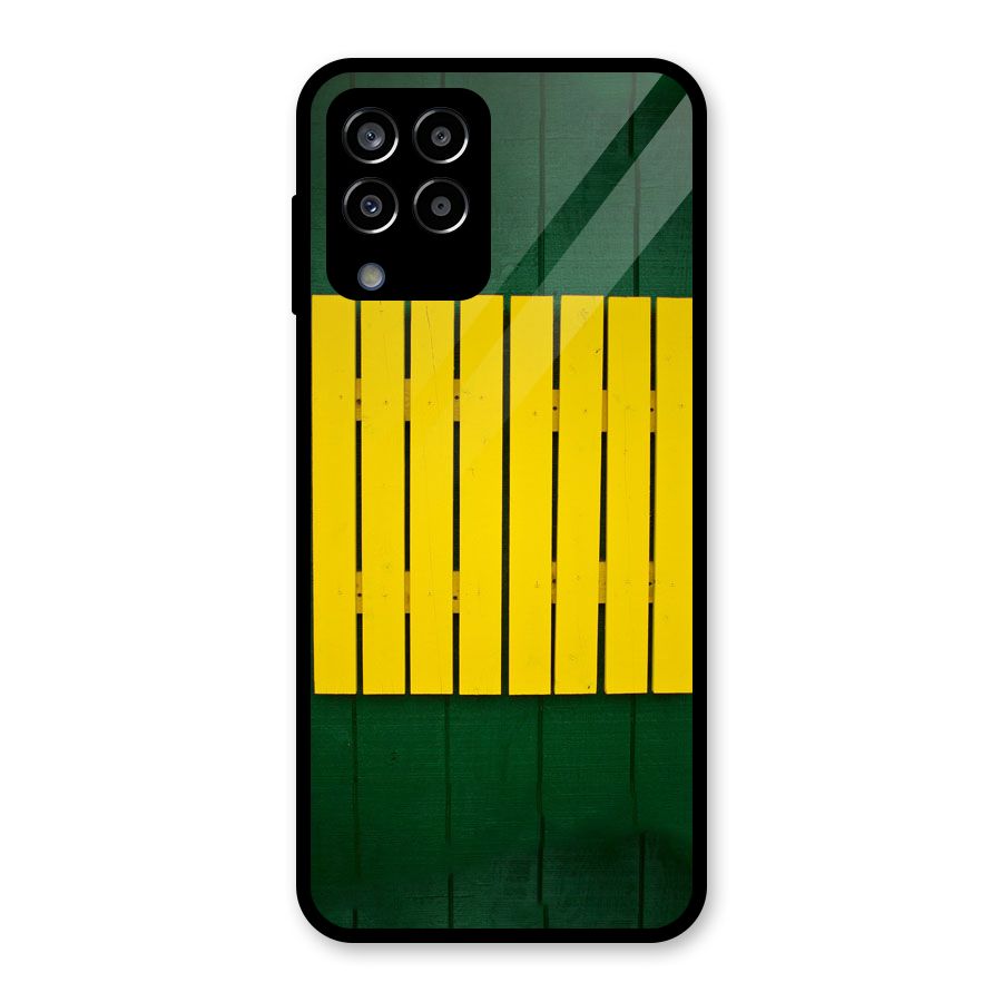 Yellow Fence Glass Back Case for Galaxy M33
