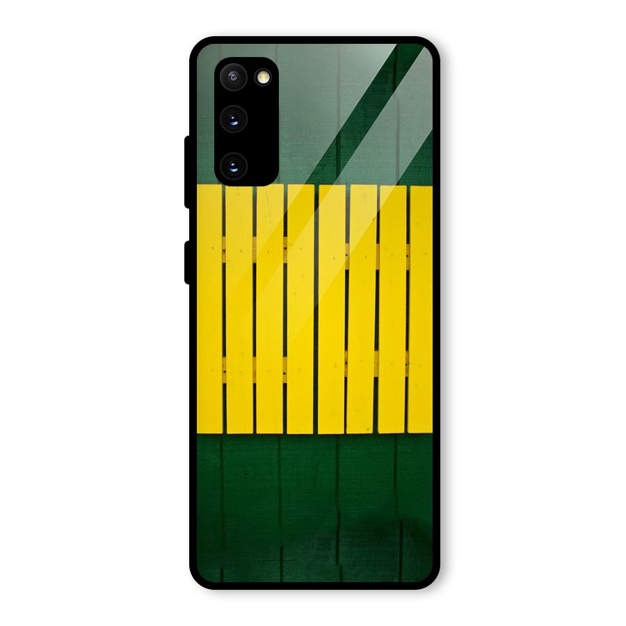 Yellow Fence Glass Back Case for Galaxy S20 FE 5G