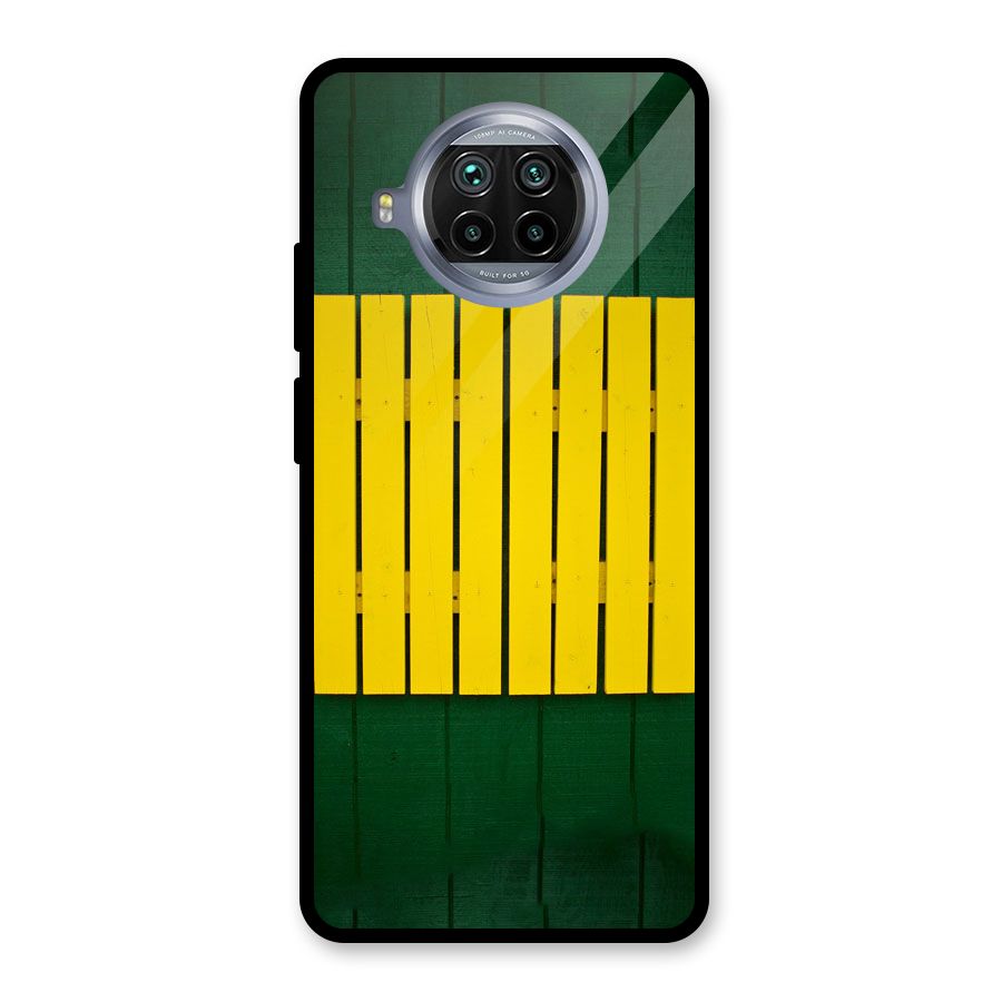 Yellow Fence Glass Back Case for Mi 10i