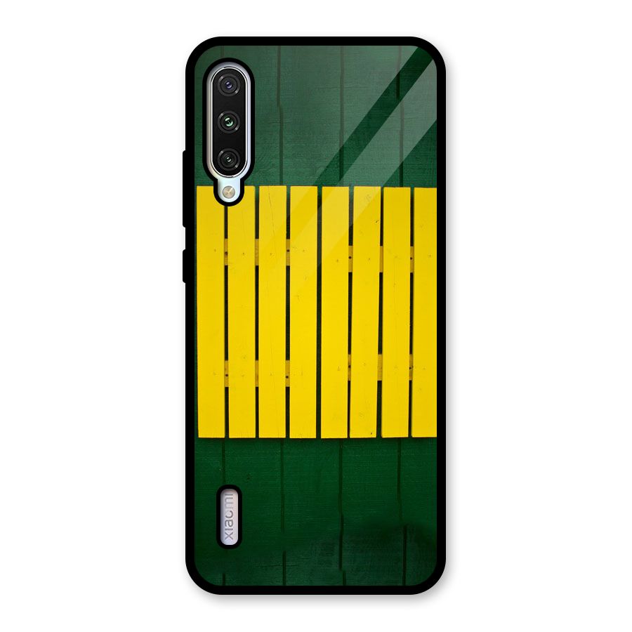 Yellow Fence Glass Back Case for Mi A3