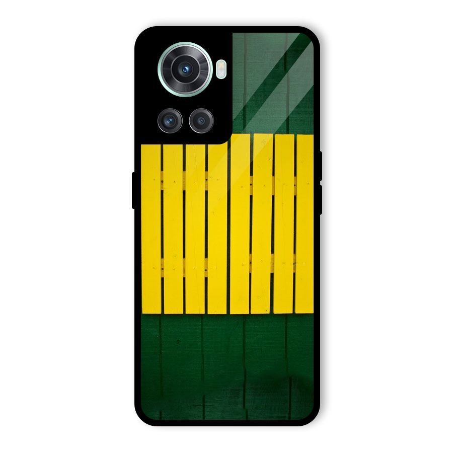 Yellow Fence Glass Back Case for OnePlus 10R
