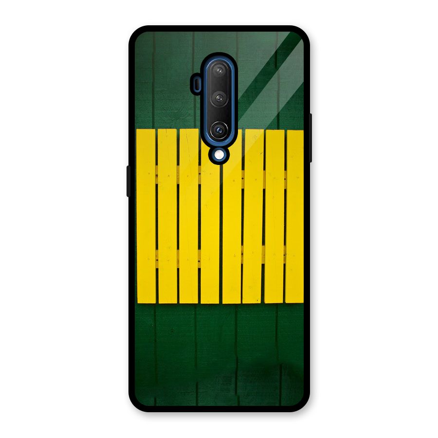 Yellow Fence Glass Back Case for OnePlus 7T Pro