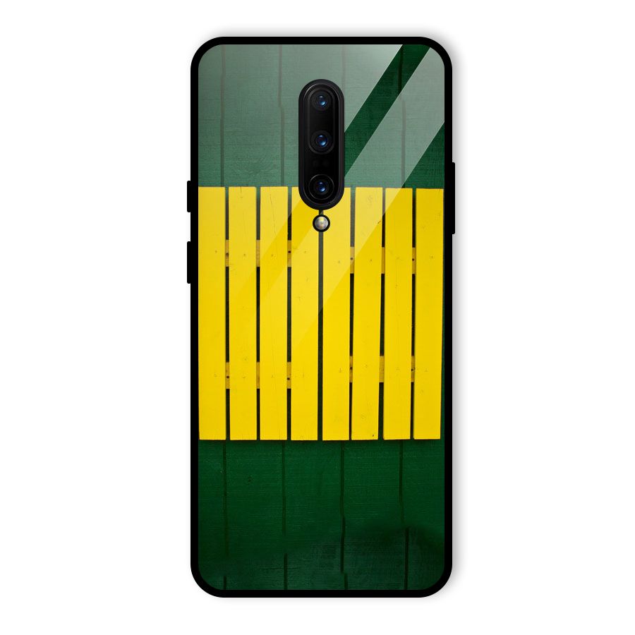 Yellow Fence Glass Back Case for OnePlus 7 Pro