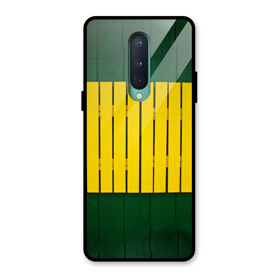 Yellow Fence Glass Back Case for OnePlus 8