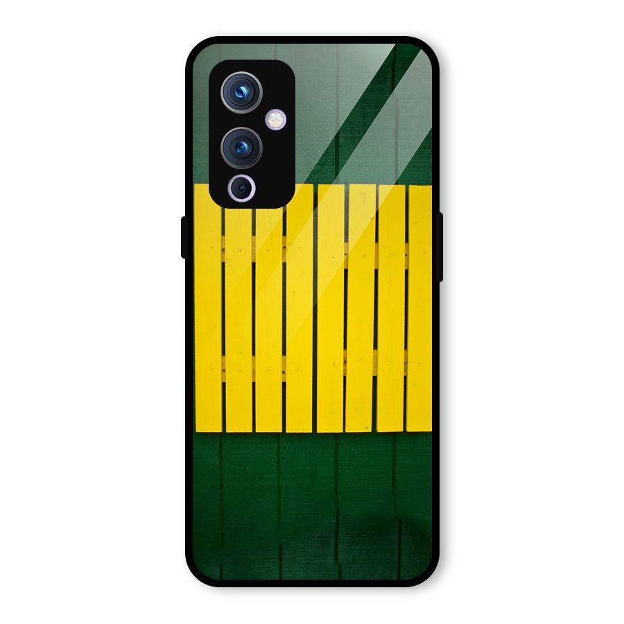 Yellow Fence Glass Back Case for OnePlus 9