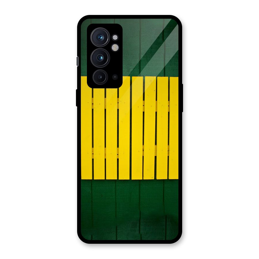 Yellow Fence Glass Back Case for OnePlus 9RT 5G