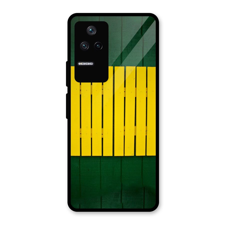 Yellow Fence Glass Back Case for Poco F4 5G