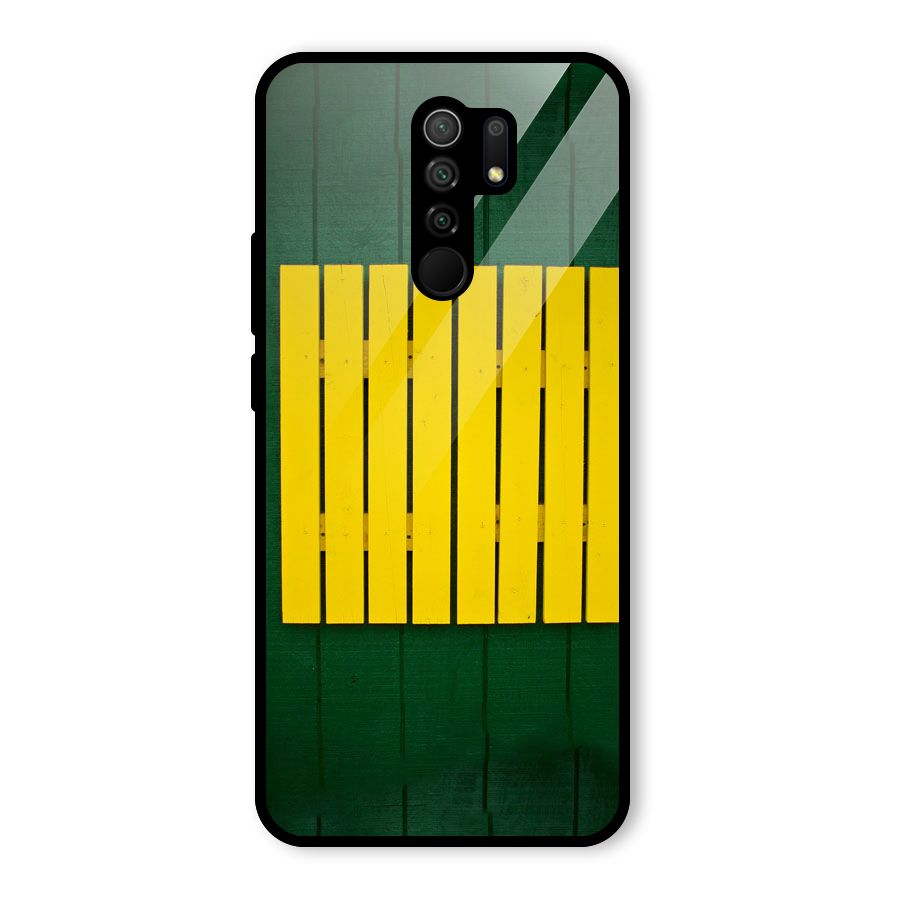 Yellow Fence Glass Back Case for Poco M2