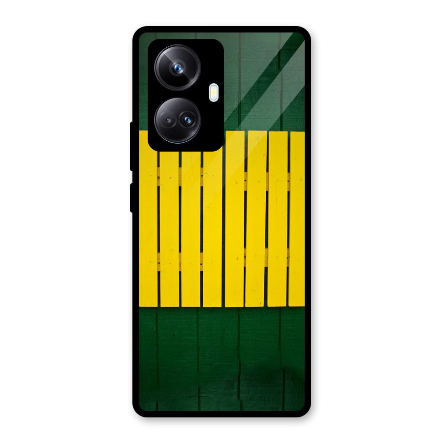 Yellow Fence Glass Back Case for Realme 10 Pro Plus