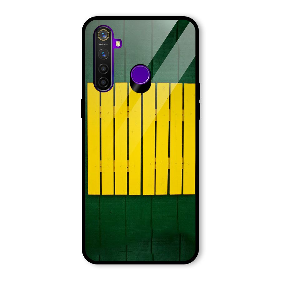 Yellow Fence Glass Back Case for Realme 5 Pro