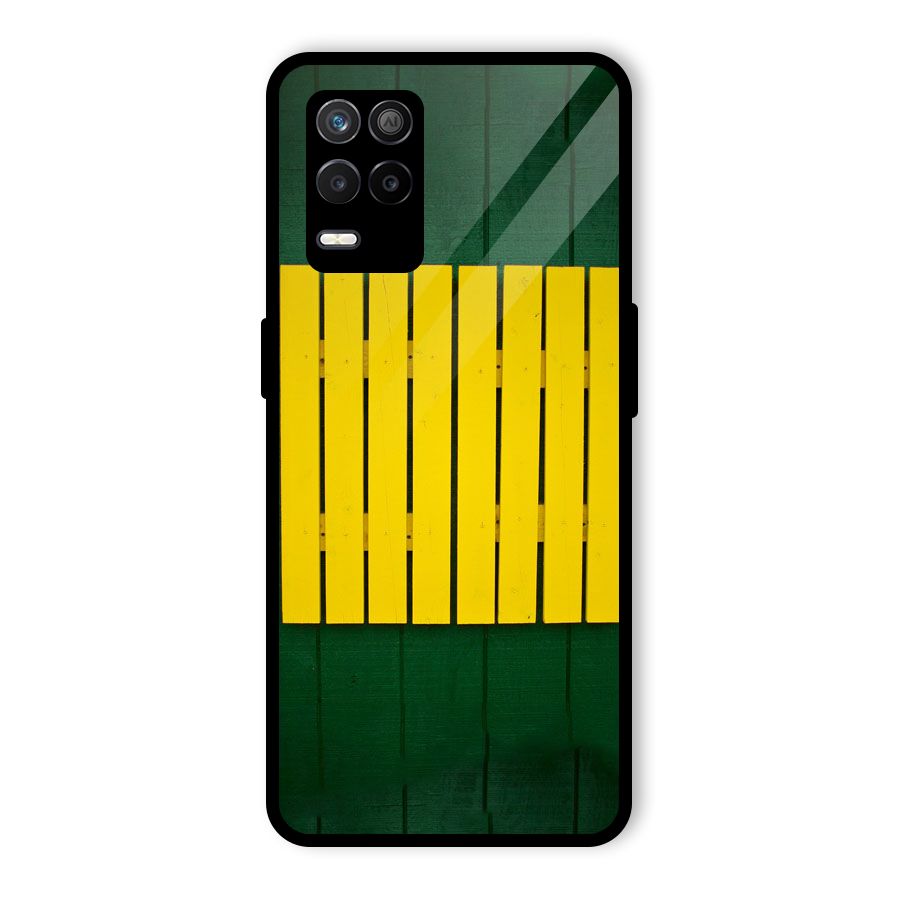 Yellow Fence Glass Back Case for Realme 8 5G