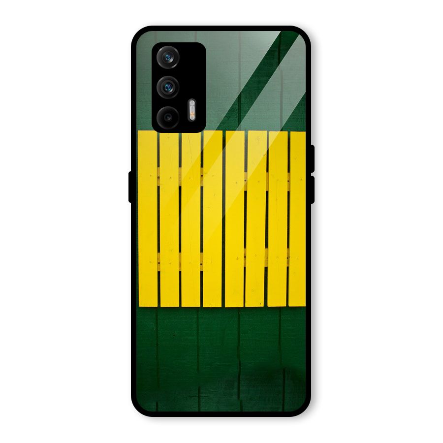 Yellow Fence Glass Back Case for Realme GT 5G