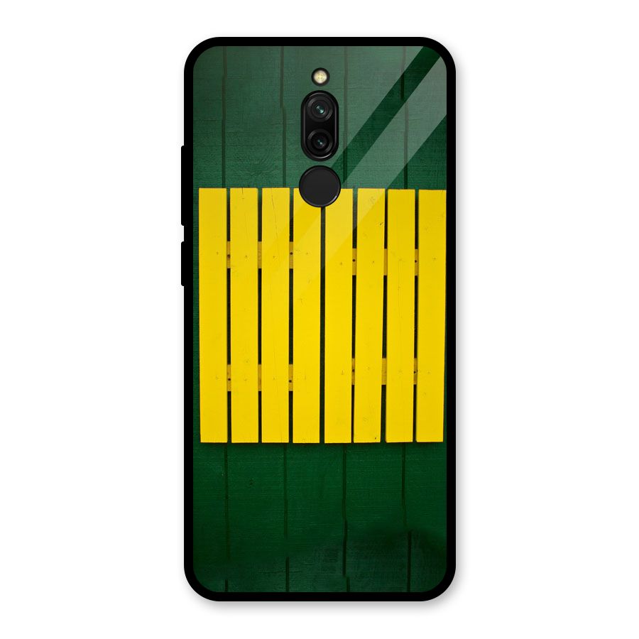 Yellow Fence Glass Back Case for Redmi 8