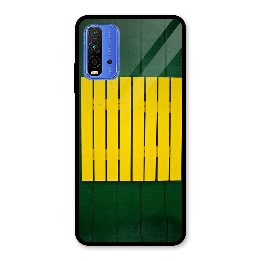 Yellow Fence Glass Back Case for Redmi 9 Power