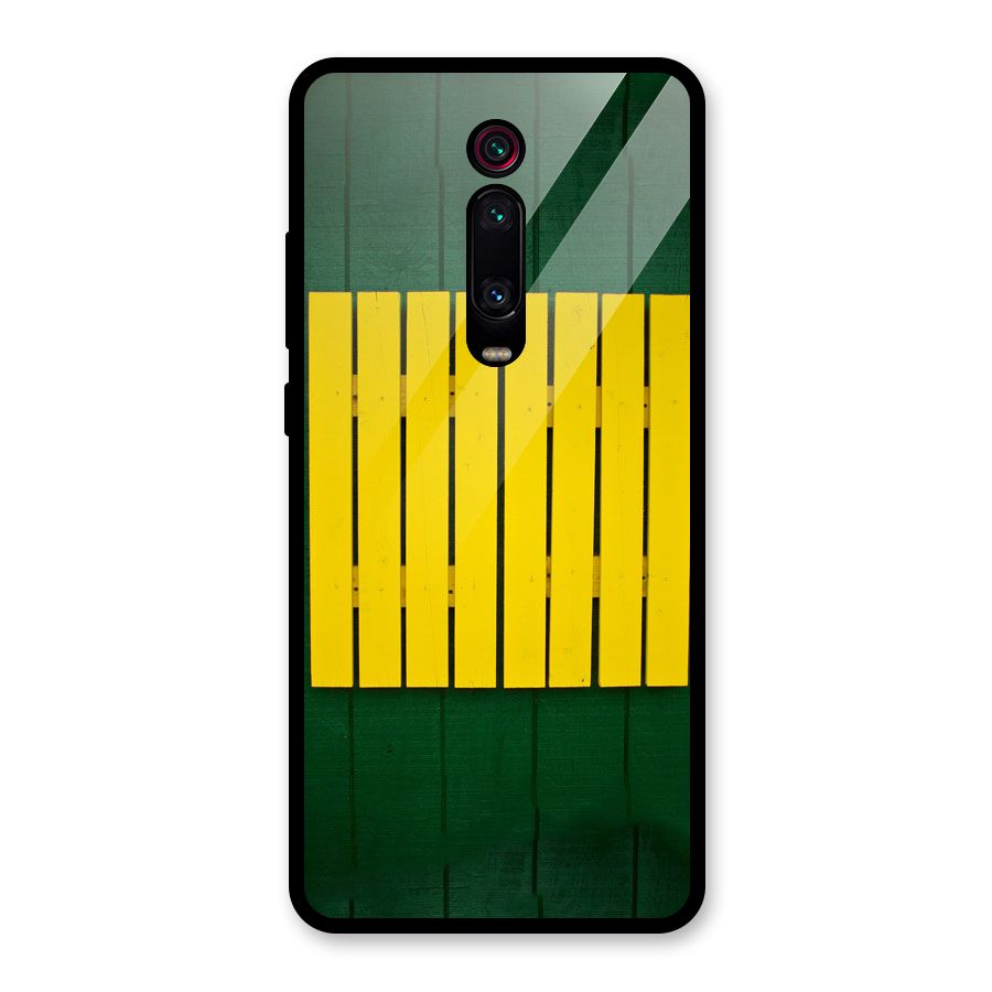 Yellow Fence Glass Back Case for Redmi K20
