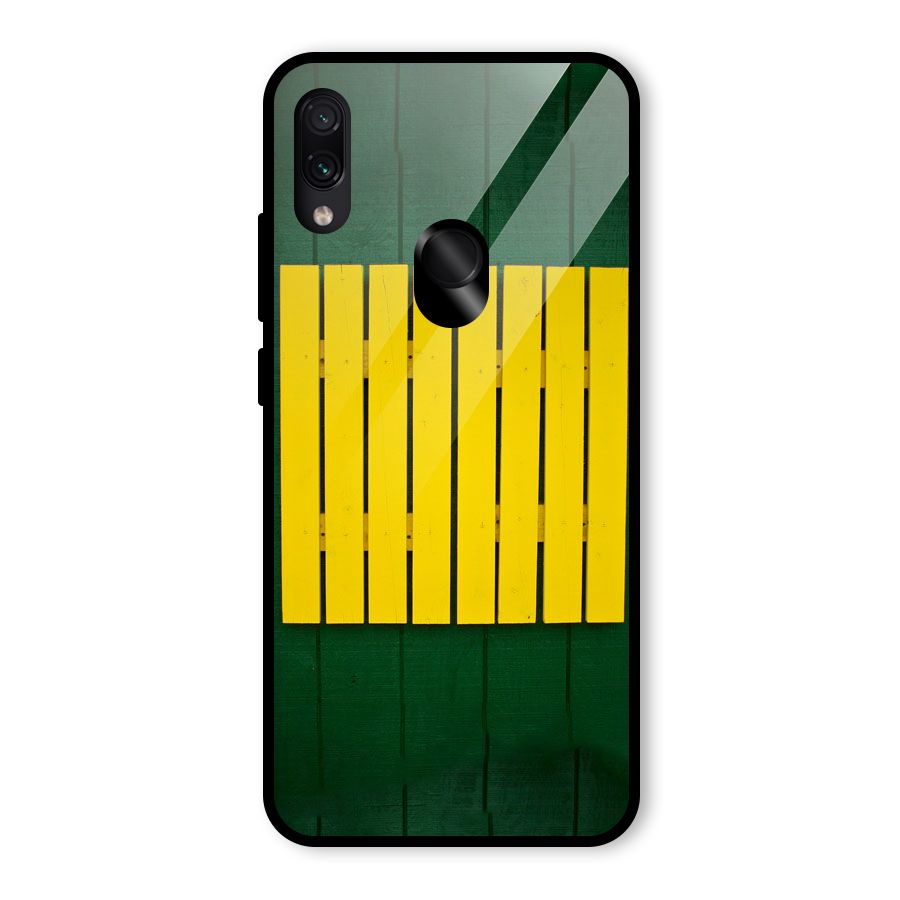 Yellow Fence Glass Back Case for Redmi Note 7 Pro