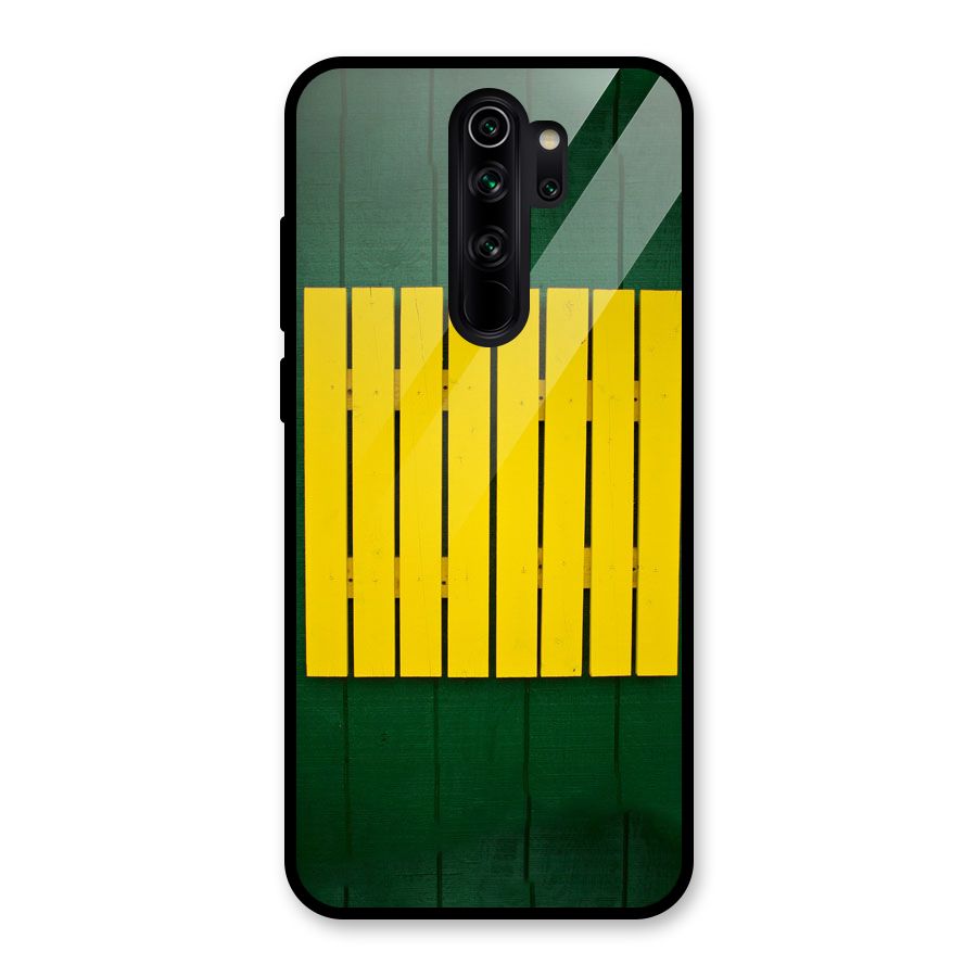 Yellow Fence Glass Back Case for Redmi Note 8 Pro
