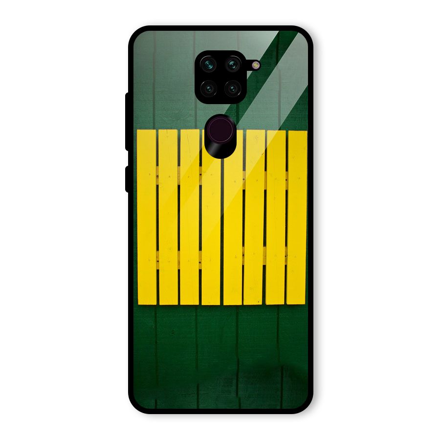 Yellow Fence Glass Back Case for Redmi Note 9