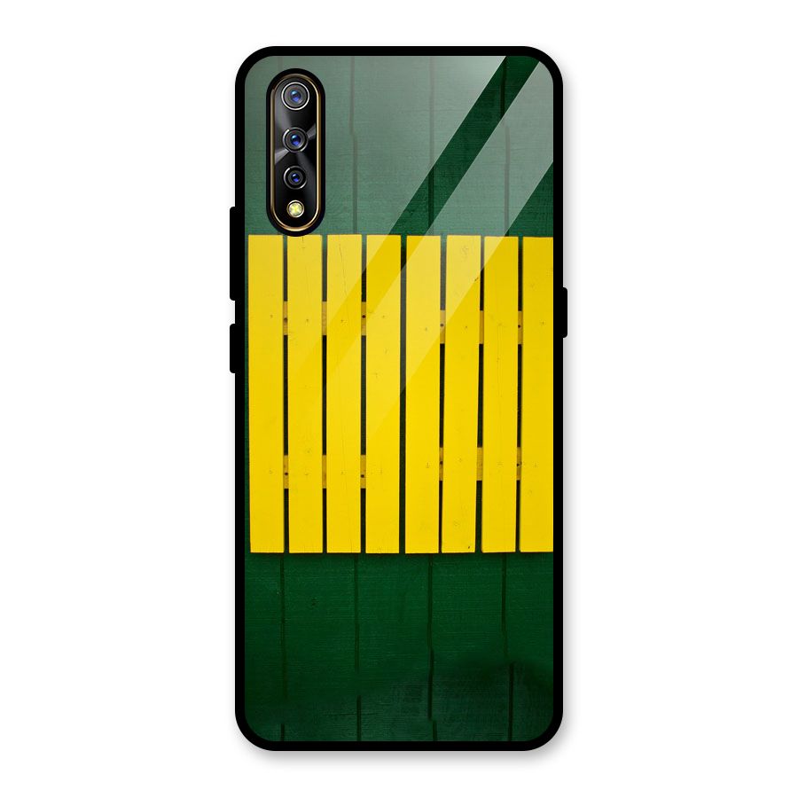 Yellow Fence Glass Back Case for Vivo S1
