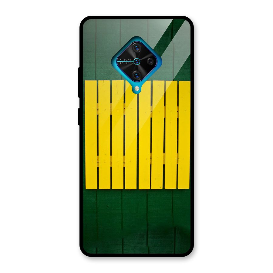 Yellow Fence Glass Back Case for Vivo S1 Pro