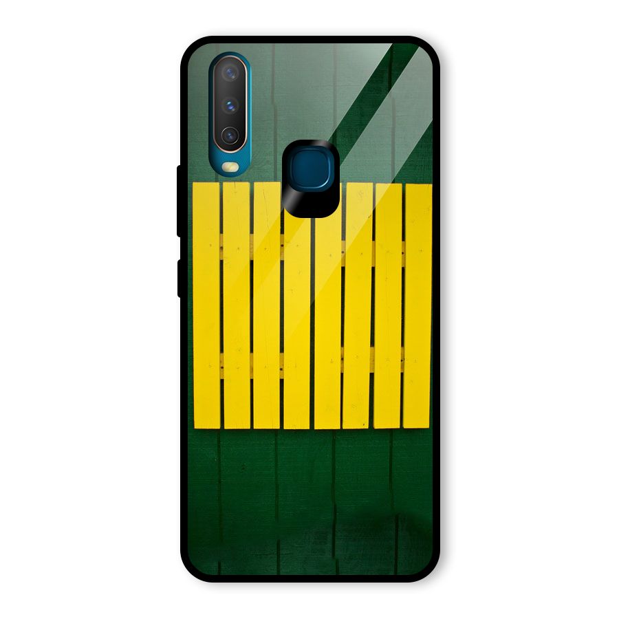 Yellow Fence Glass Back Case for Vivo U10