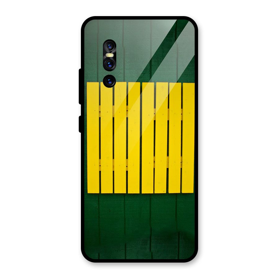 Yellow Fence Glass Back Case for Vivo V15 Pro