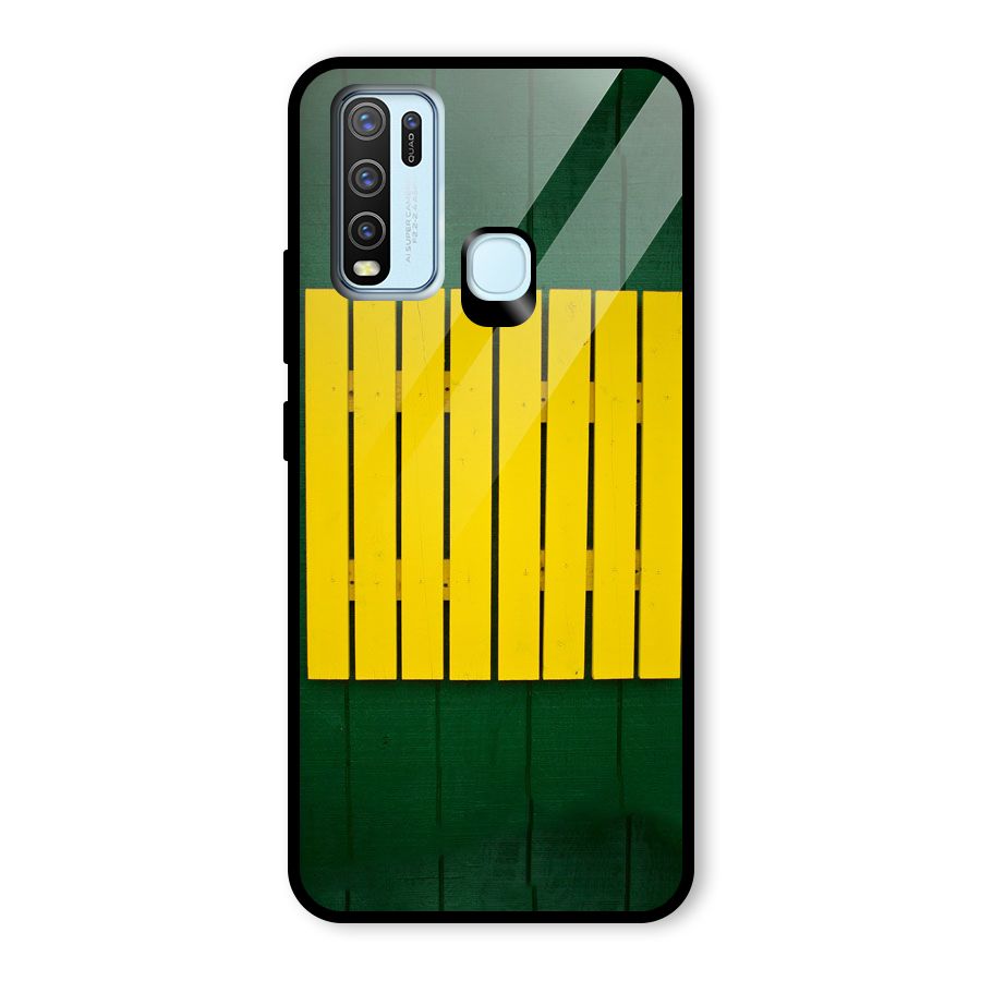 Yellow Fence Glass Back Case for Vivo Y50