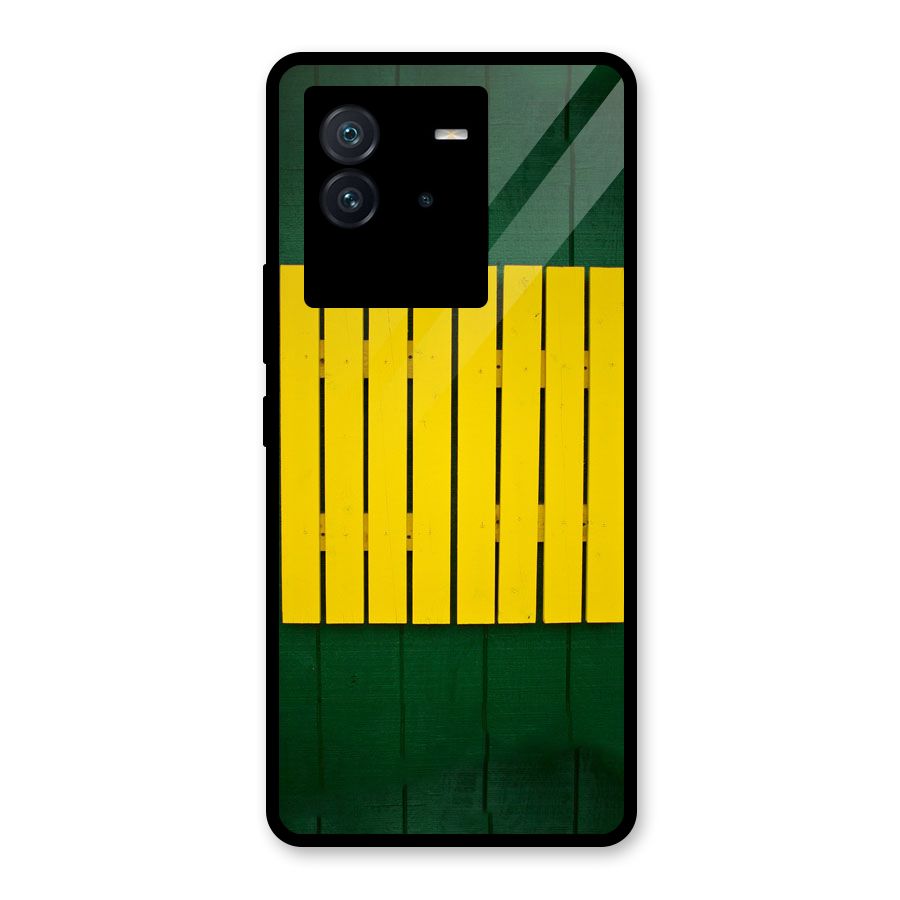Yellow Fence Glass Back Case for Vivo iQOO Neo 6 5G