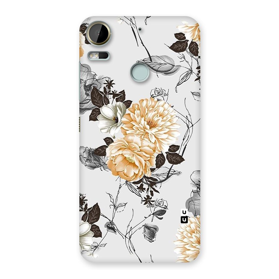 Yellow Floral Back Case for Desire 10 Pro