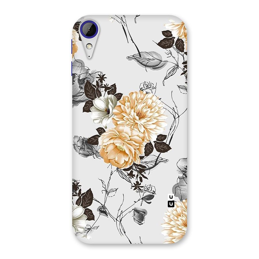 Yellow Floral Back Case for Desire 830