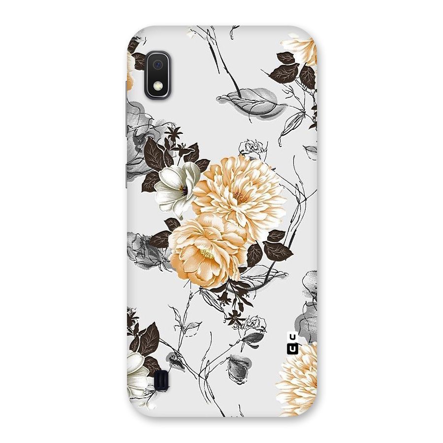 Yellow Floral Back Case for Galaxy A10