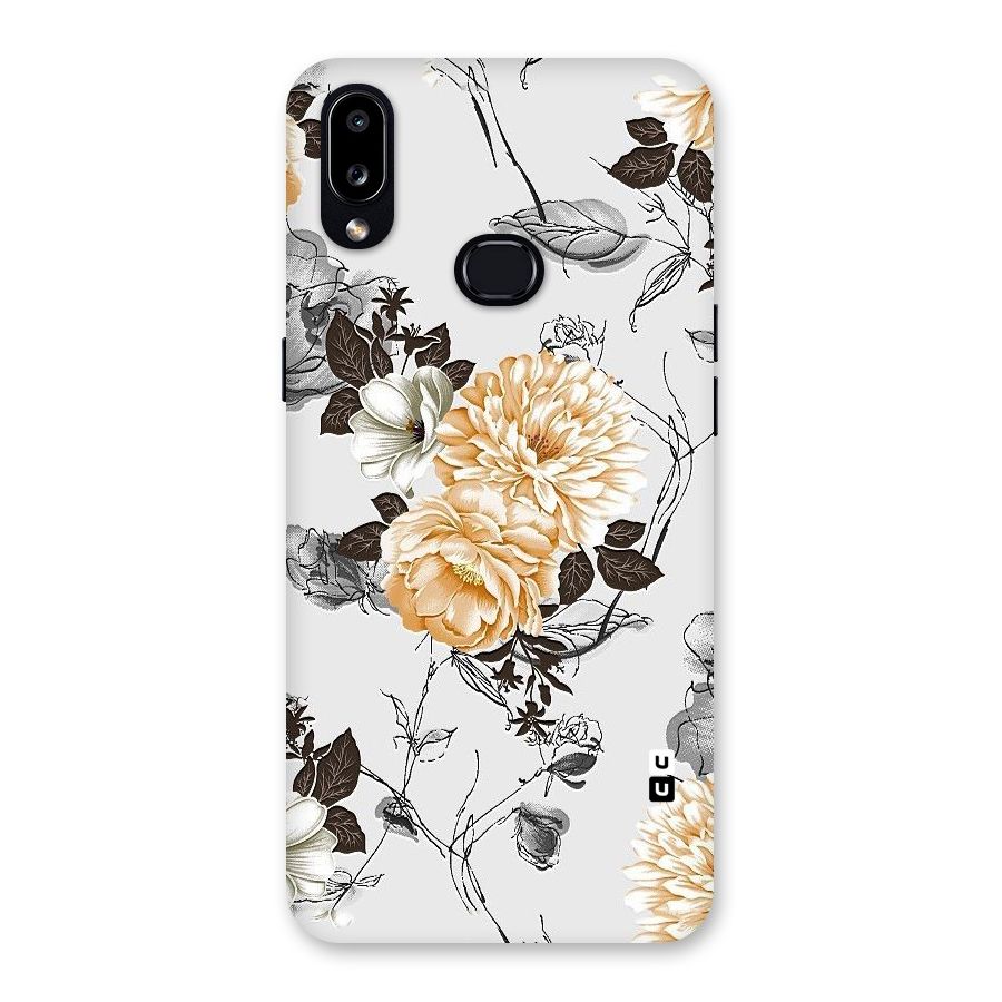 Yellow Floral Back Case for Galaxy A10s
