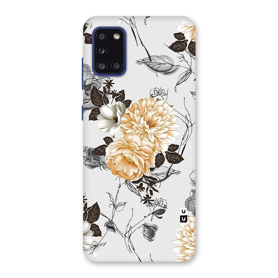 Yellow Floral Back Case for Galaxy A31
