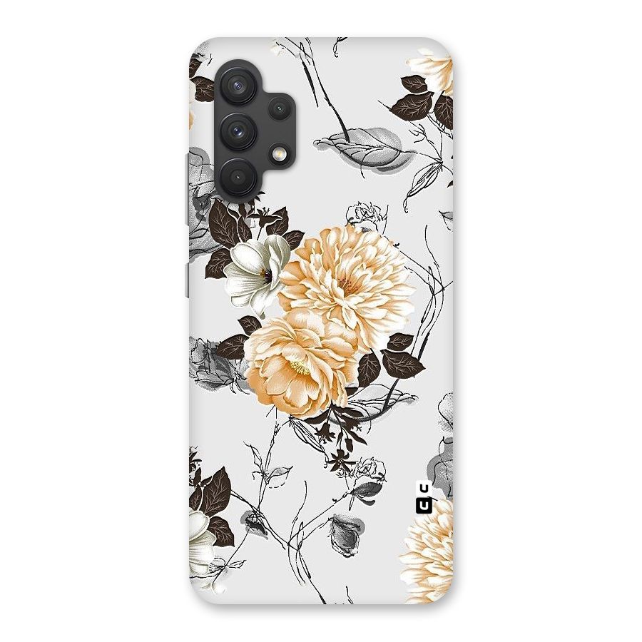 Yellow Floral Back Case for Galaxy A32