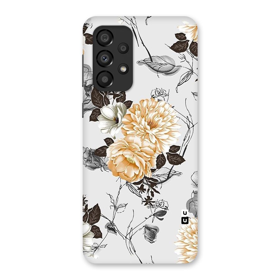 Yellow Floral Back Case for Galaxy A33 5G
