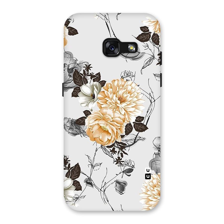 Yellow Floral Back Case for Galaxy A3 (2017)