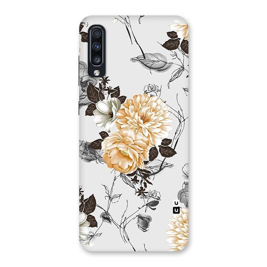 Yellow Floral Back Case for Galaxy A70