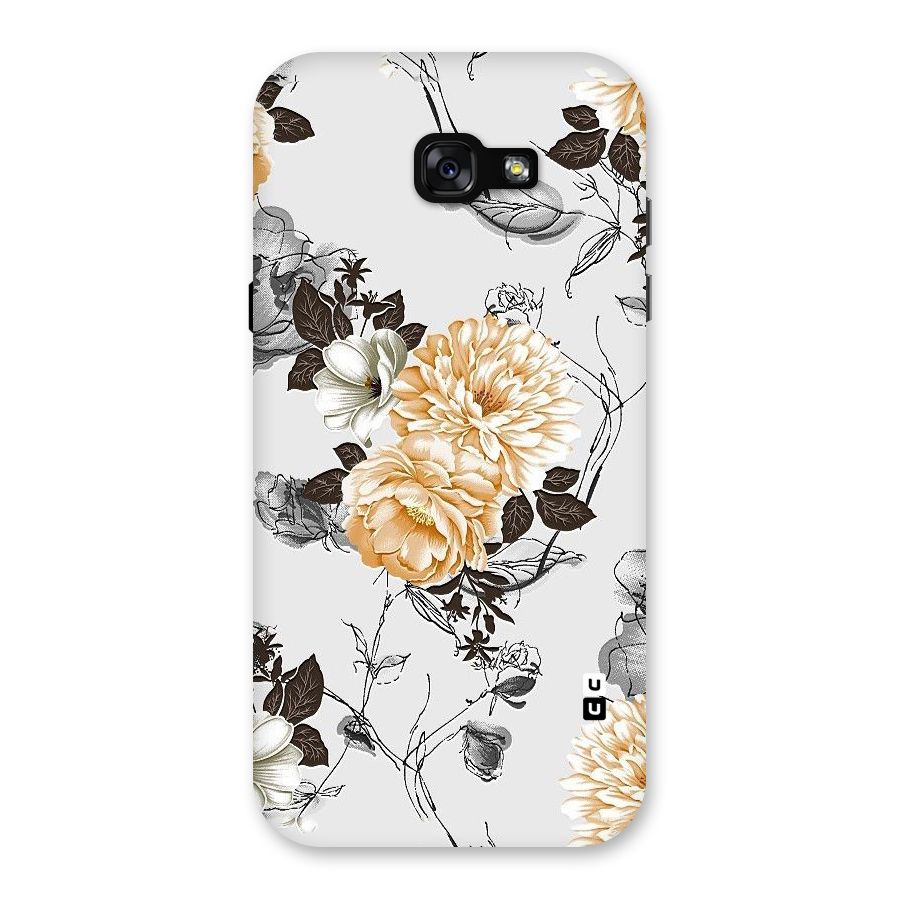 Yellow Floral Back Case for Galaxy A7 (2017)