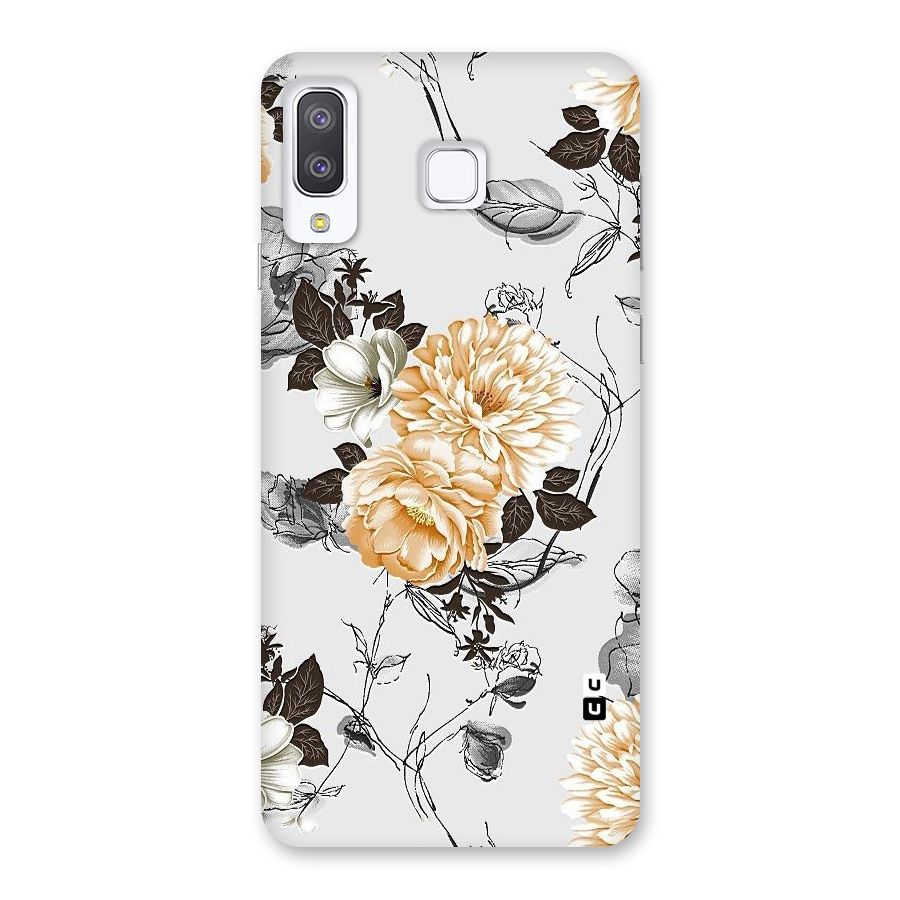 Yellow Floral Back Case for Galaxy A8 Star
