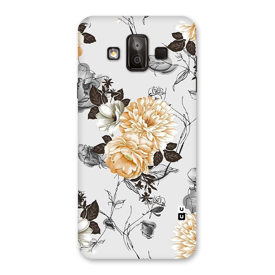 Yellow Floral Back Case for Galaxy J7 Duo