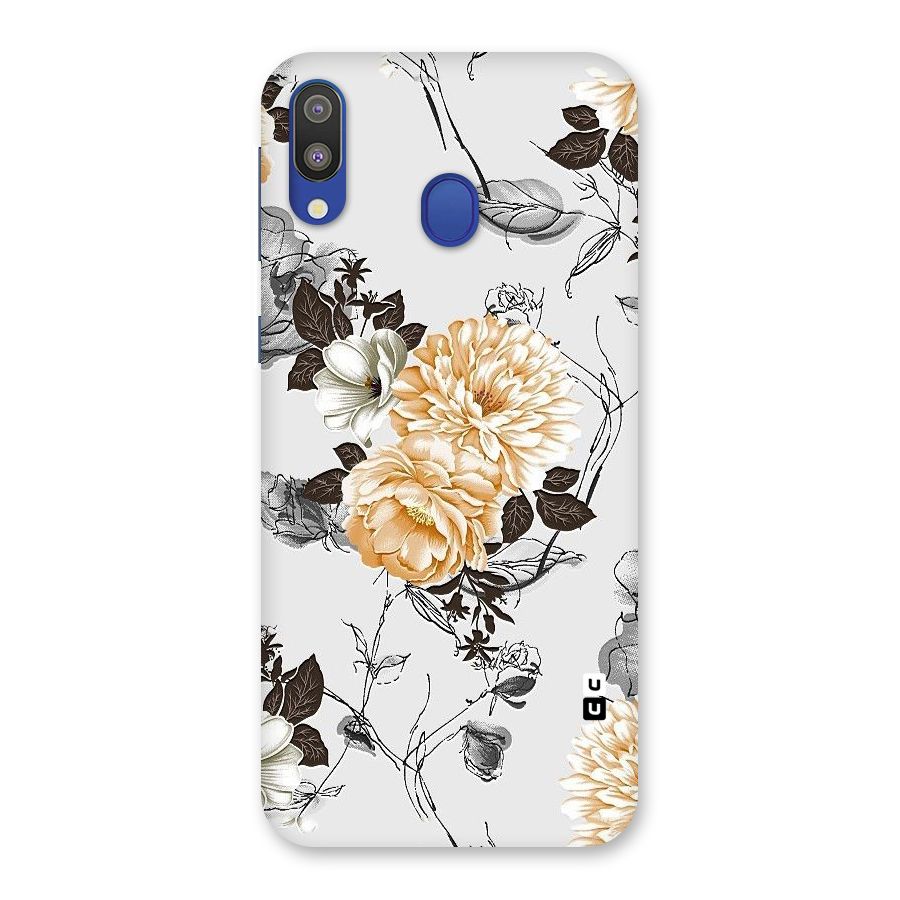 Yellow Floral Back Case for Galaxy M20